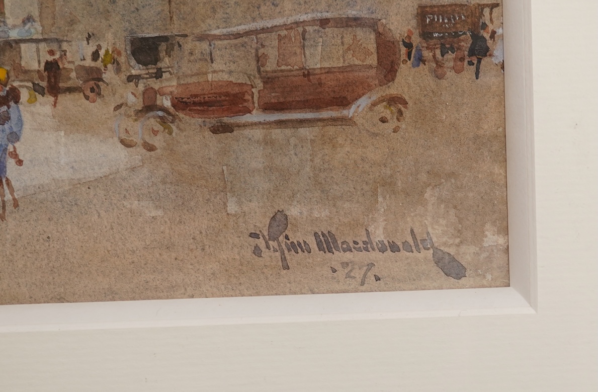J.Tim MacDonald (Exh.1889-1919), St Peter’s and St Paul’s, signed and dated (19)27, pair of watercolours, 31 x 36.5cm